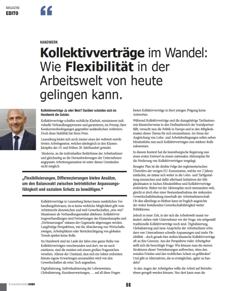 Kollektivverträge im Wandel: Wie Flexibilität in der Arbeitswelt von heute gelingen kann